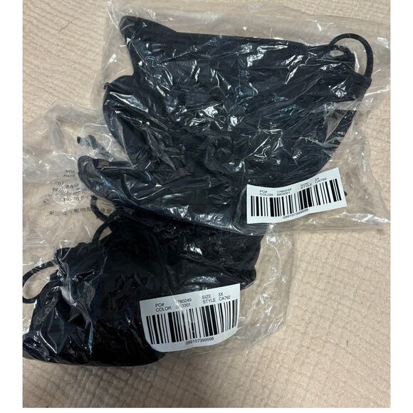 NWT J. Crew Perfect String‎ Bikini Top, Black, Tie Back, Size 3XL - Picture 6 of 6